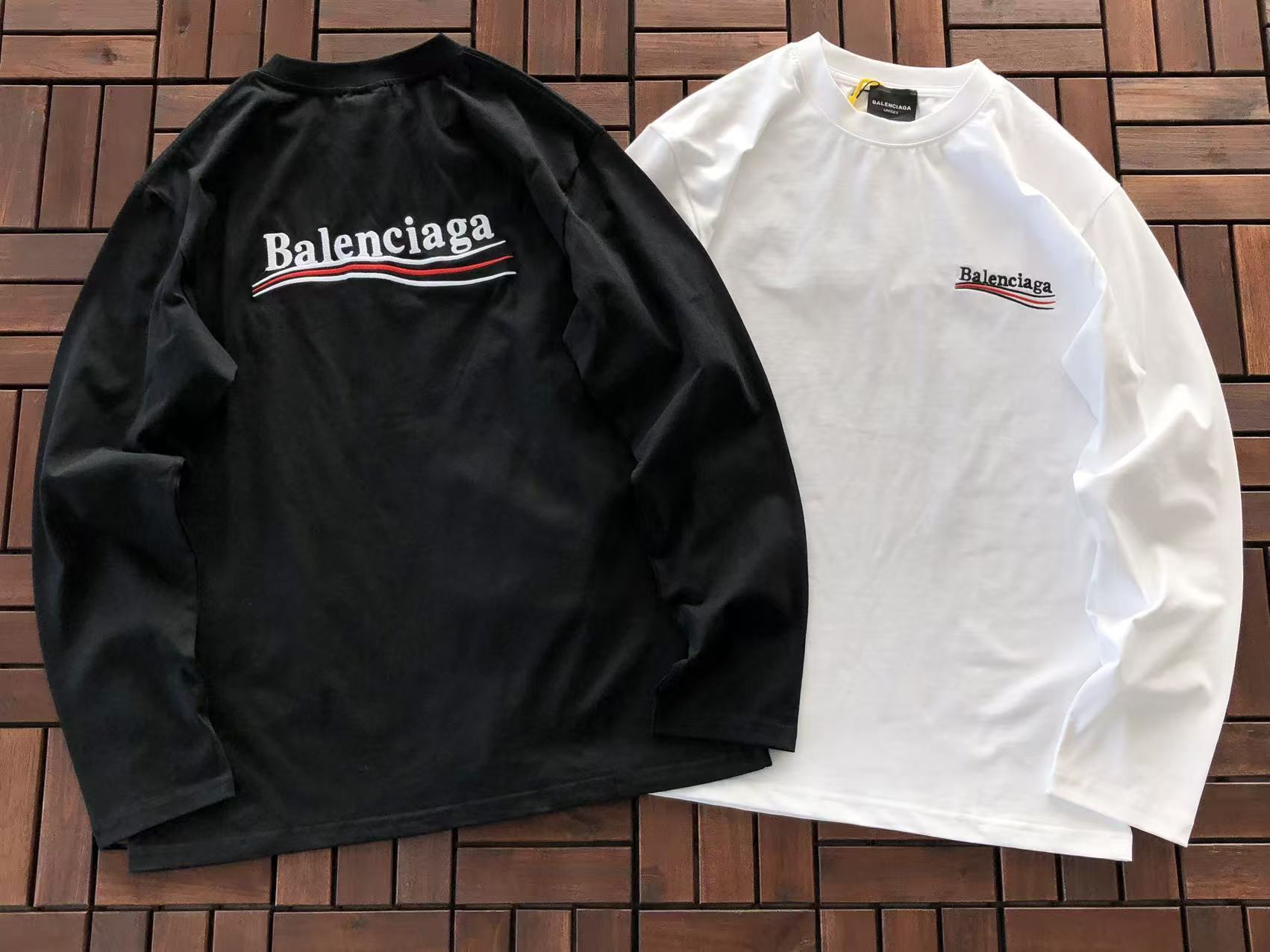 BALENCIAGA Remera Manga Larga Political