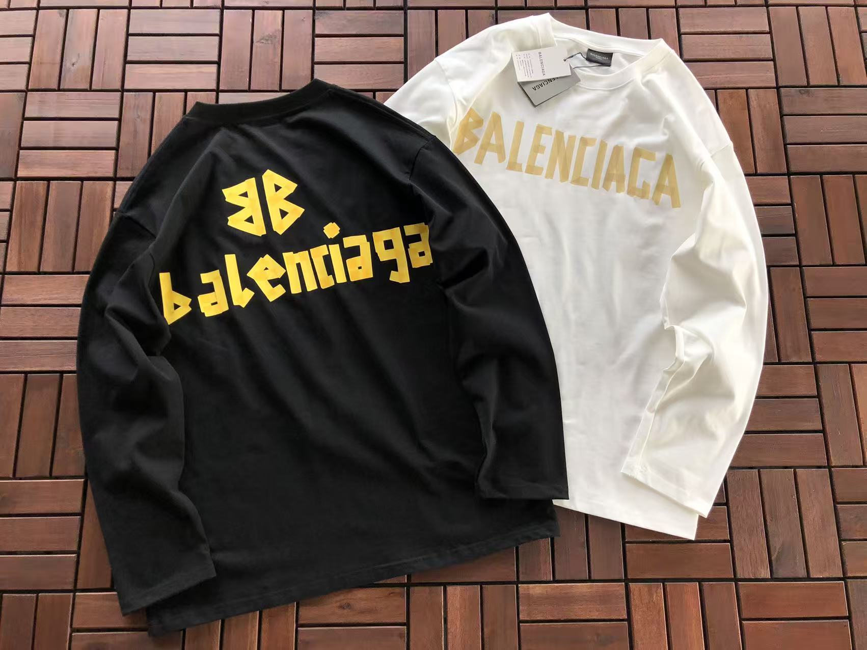 BALENCIAGA Remera Manga Larga BB