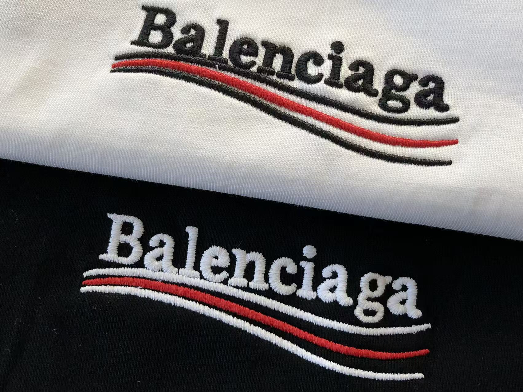 BALENCIAGA Remera Manga Larga Political