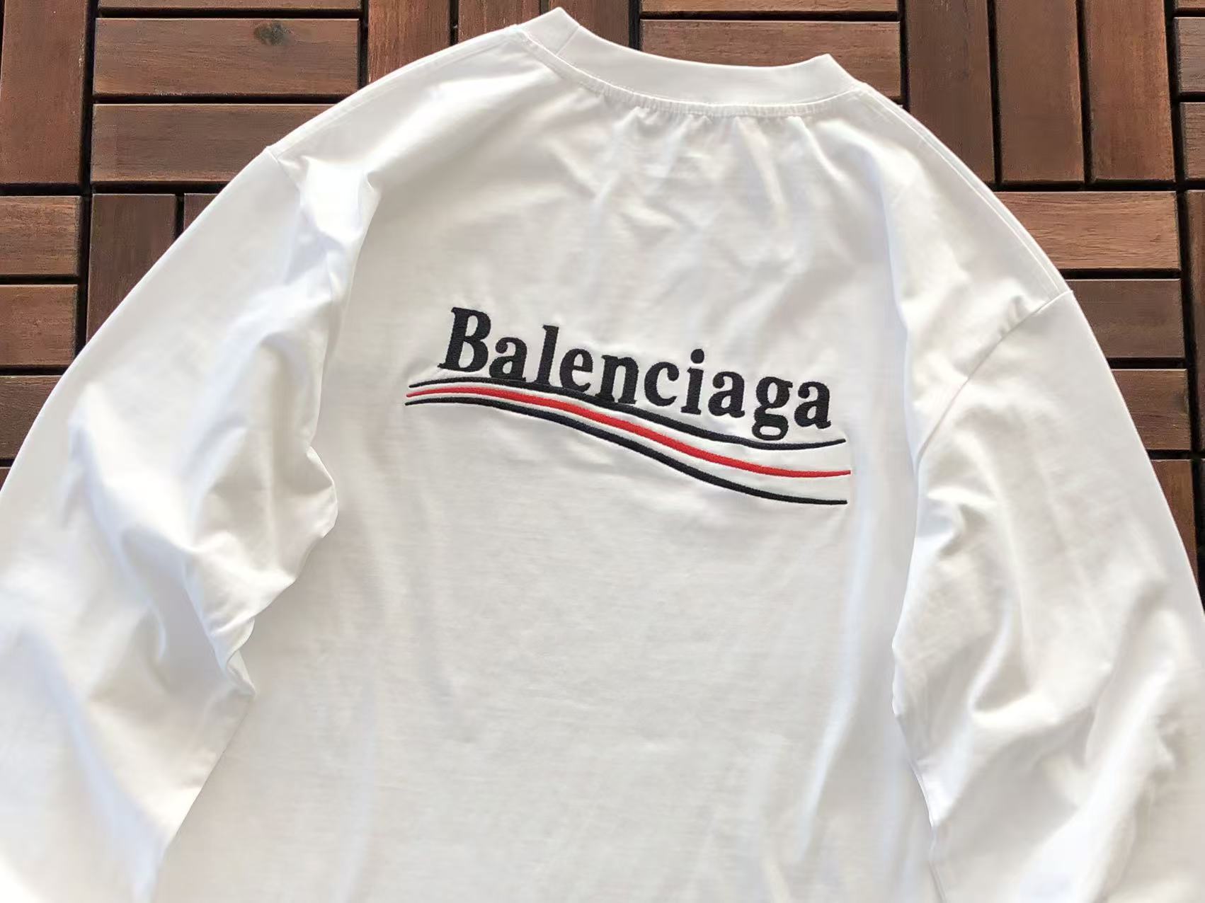 BALENCIAGA Remera Manga Larga Political