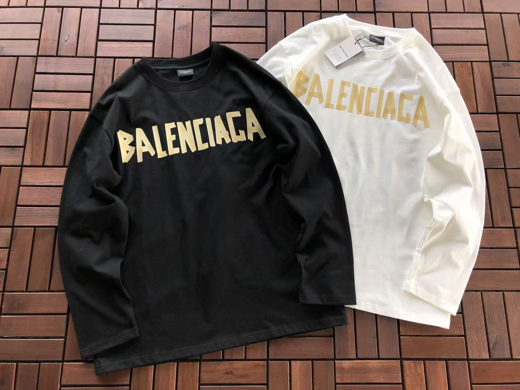 BALENCIAGA Remera Manga Larga BB