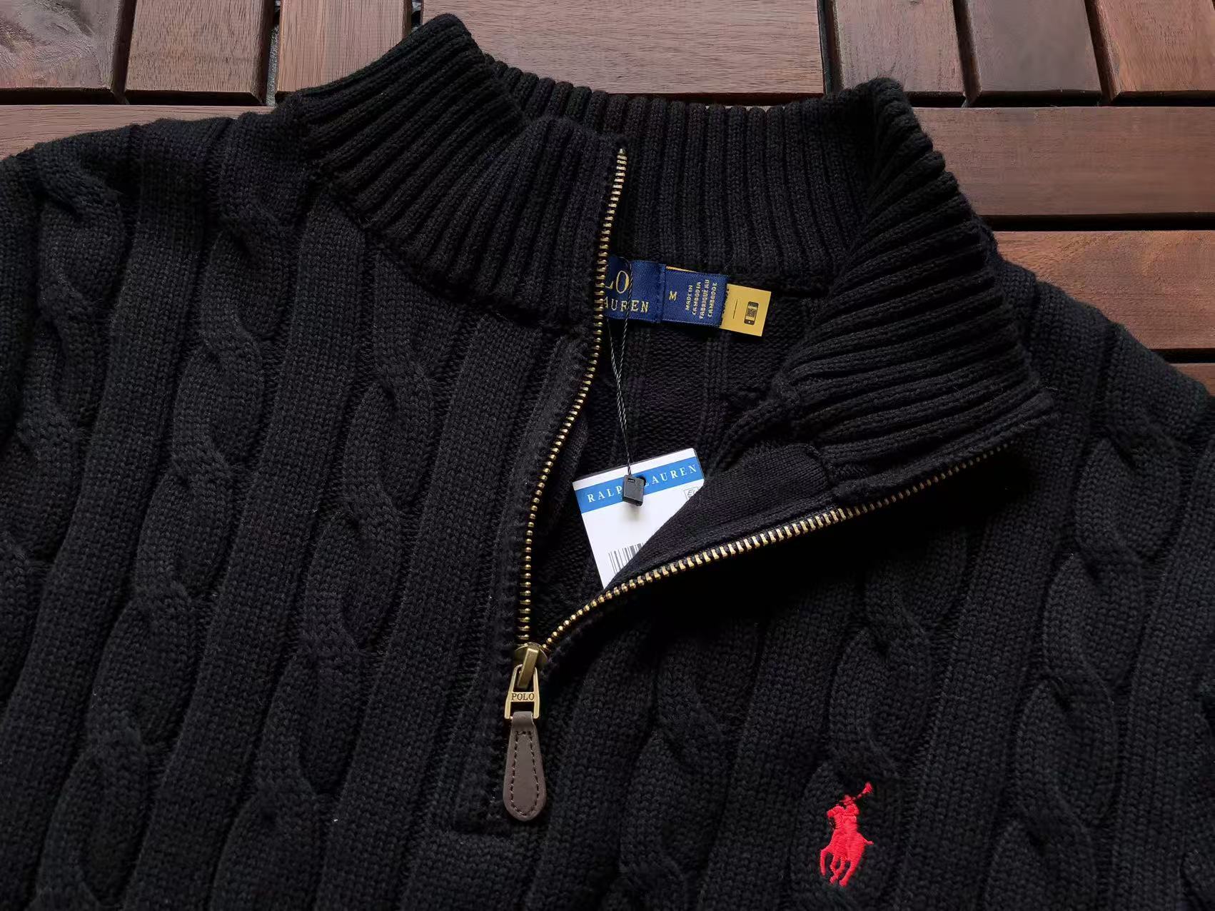 Ralph Lauren Buzo De Lana Cierre 1/4